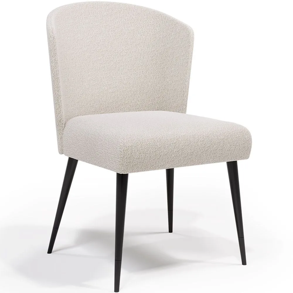 Silla de Comedor - Tapizada en Tela Bouclé - Kirna image 8