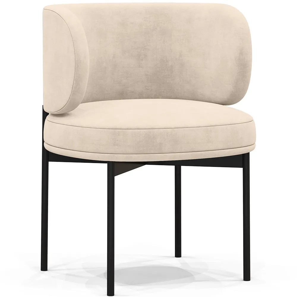 Silla de Comedor - Tapizada en Terciopelo - Loraine image 8
