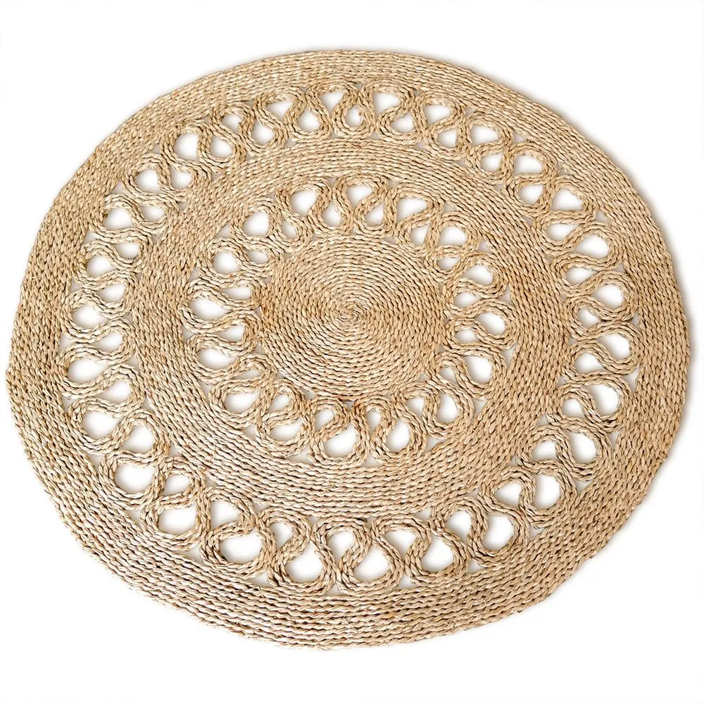 Alfombra Redonda de Yute - Boho Bali - 100cm - Ilya image 8