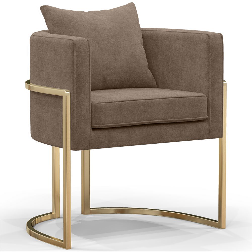 Silla de comedor - Con reposabrazos - Tapizada en Terciopelo - Giorgia image 8