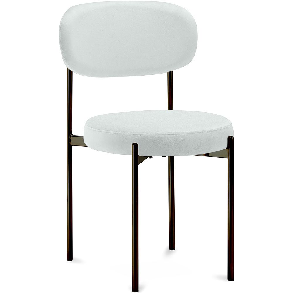 Silla de Comedor - Tapizada en Terciopelo - Metal Negro - Margot image 8