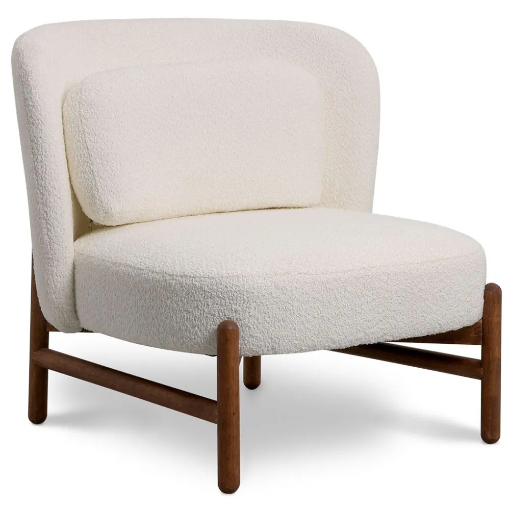 Sillón en Tela Bouclé y Madera - Brina image 8