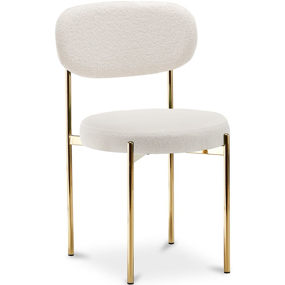 Silla de comedor - Tapizada en Tela Bouclé - Dahe image 8