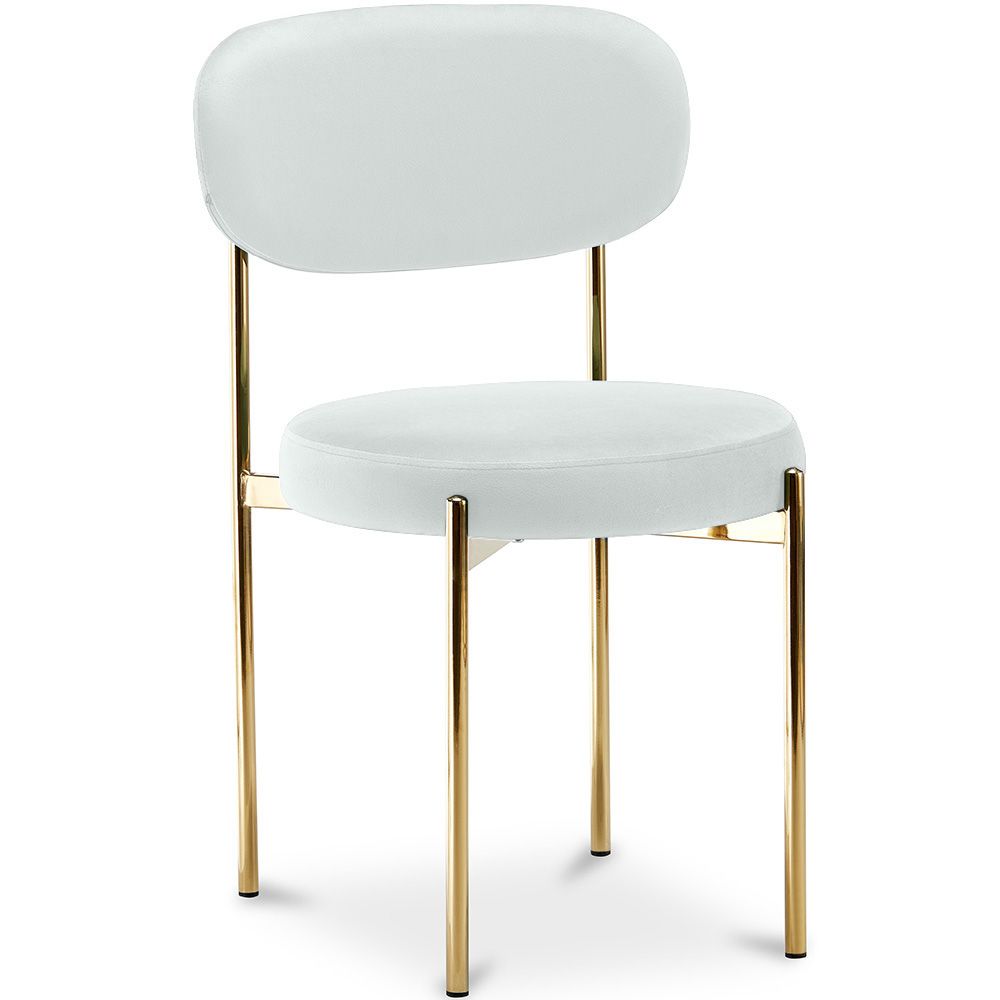 Silla de comedor - Tapizada en Terciopelo - Metal dorado - Dahe image 8