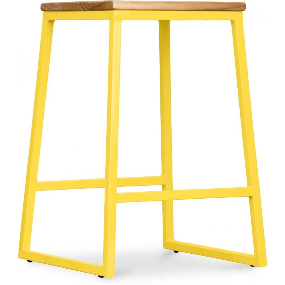 Taburete Diseño Industrial - Madera y Metal - 60cm - Big Boy  image 8