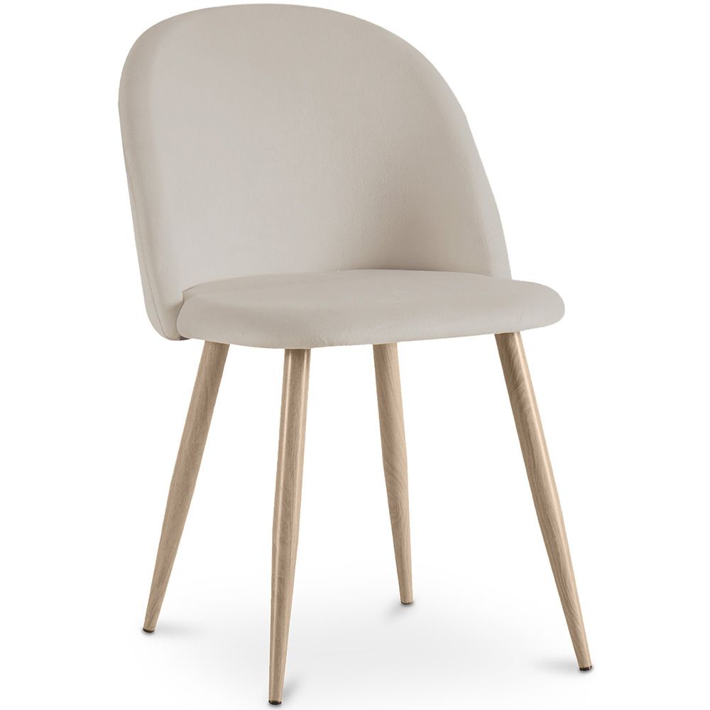 Silla de Comedor - Tapizada en Terciopelo - Estilo Escandinavo - Evelyne image 8