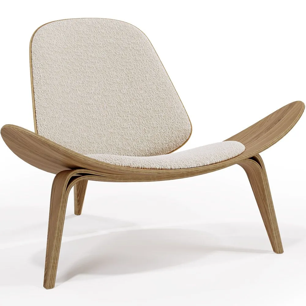 Butaca de diseño - Sillón Escandinavo - Tapizado Boucle - Lucy image 8
