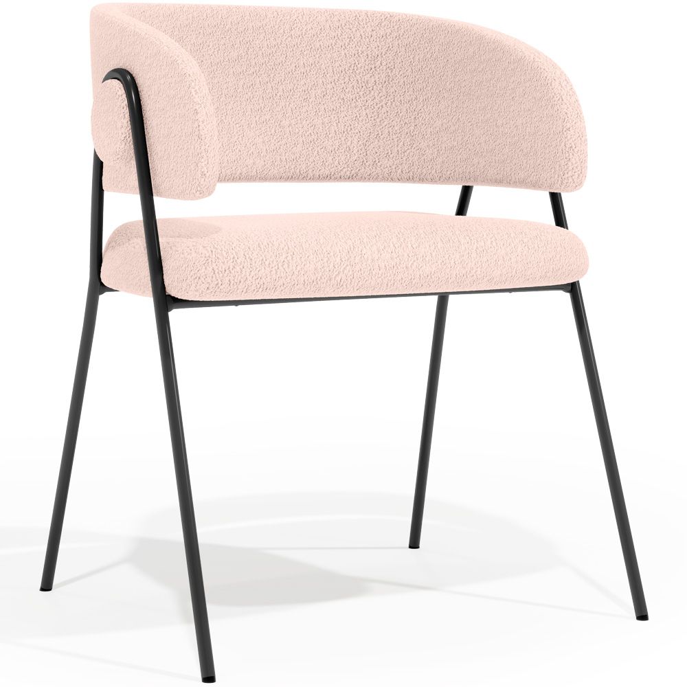 Silla de comedor - Tapizada en Tela Bouclé - Charke image 8