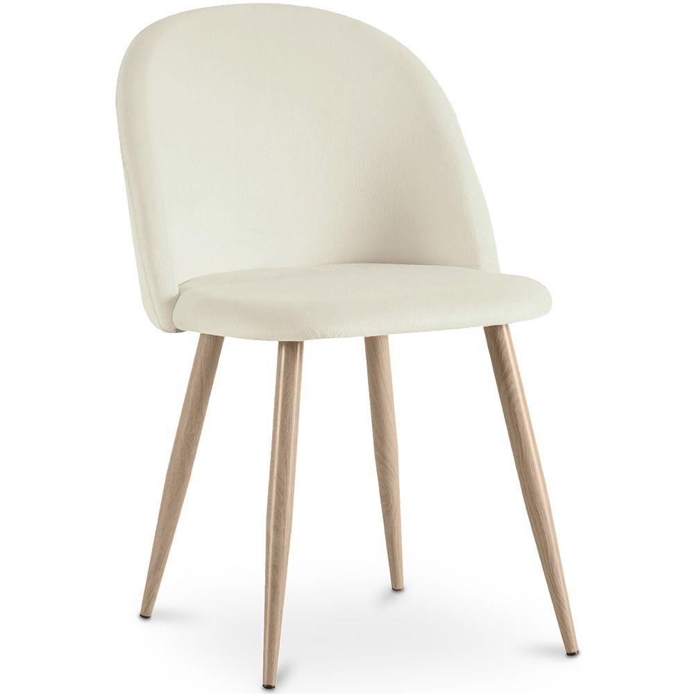 Silla de Comedor - Tapizada en Terciopelo - Estilo Escandinavo - Evelyne image 8