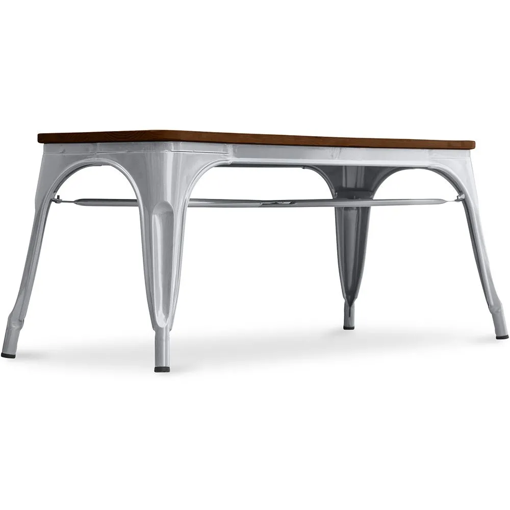 Banco Diseño Industrial  - Madera y Metal - Stylix image 8