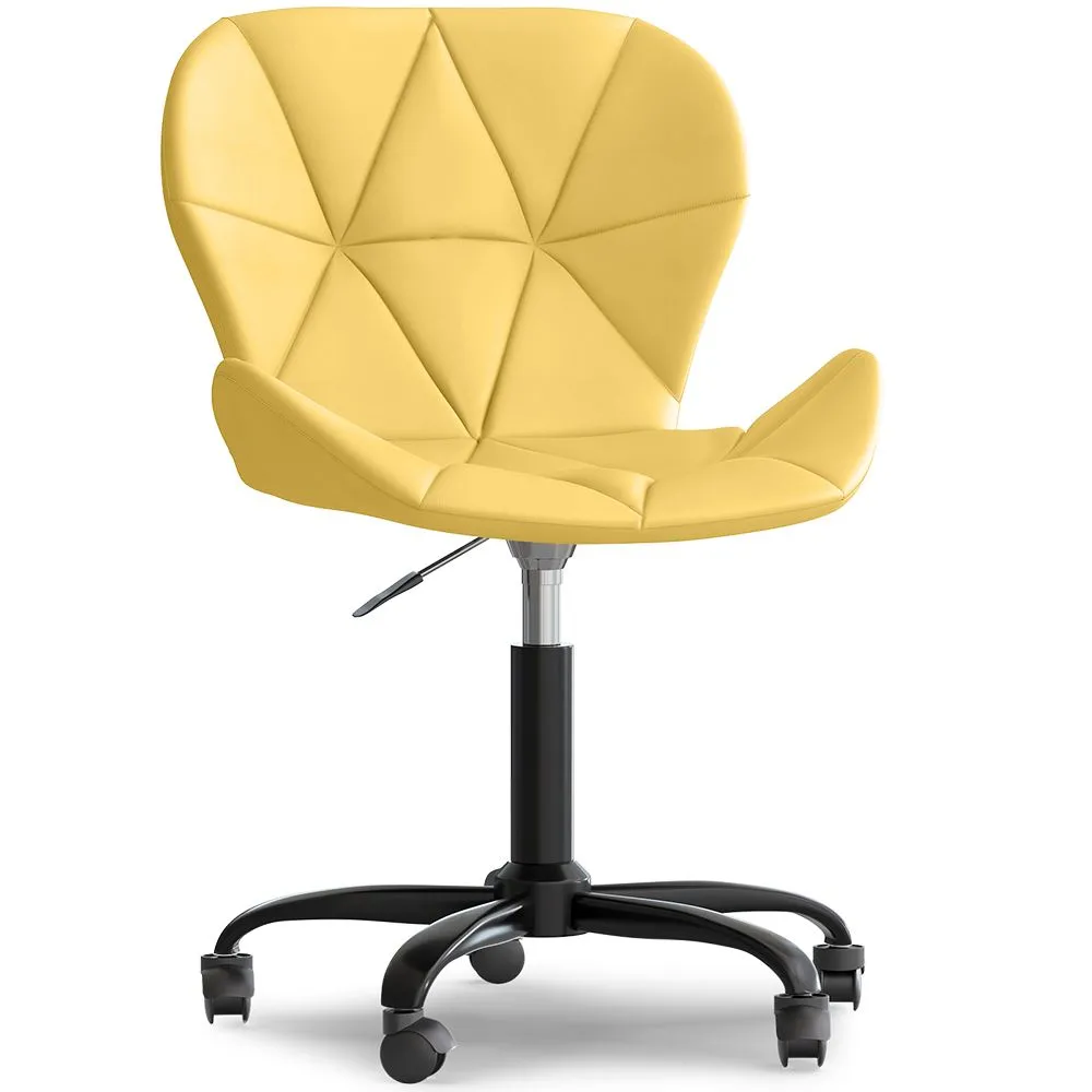 Silla De Oficina Con Ruedas - Silla De Escritorio Giratoria - Tapizada En Polipiel - Wito Estrucura Negra image 8