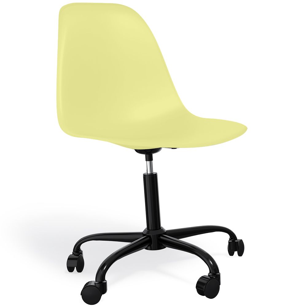 Silla De Oficina Con Reposabrazos - Silla De Escritorio Con Ruedas - Denisse Estructura Negra image 8