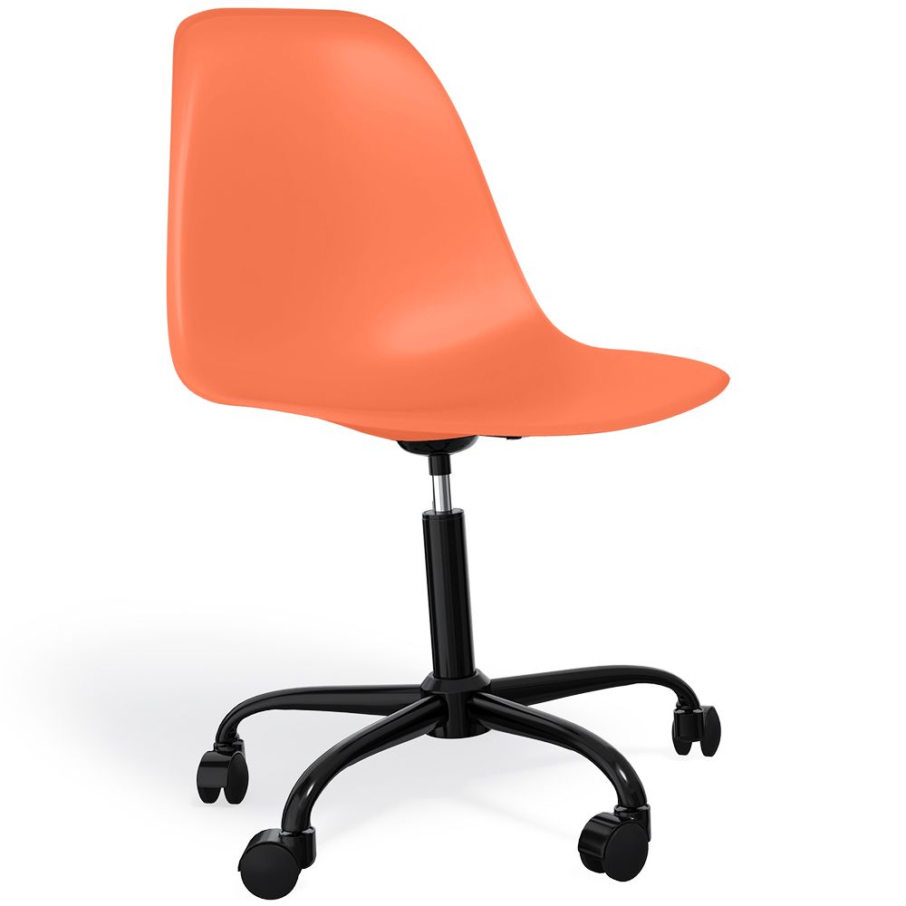Silla De Oficina Con Reposabrazos - Silla De Escritorio Con Ruedas - Denisse Estructura Negra image 8