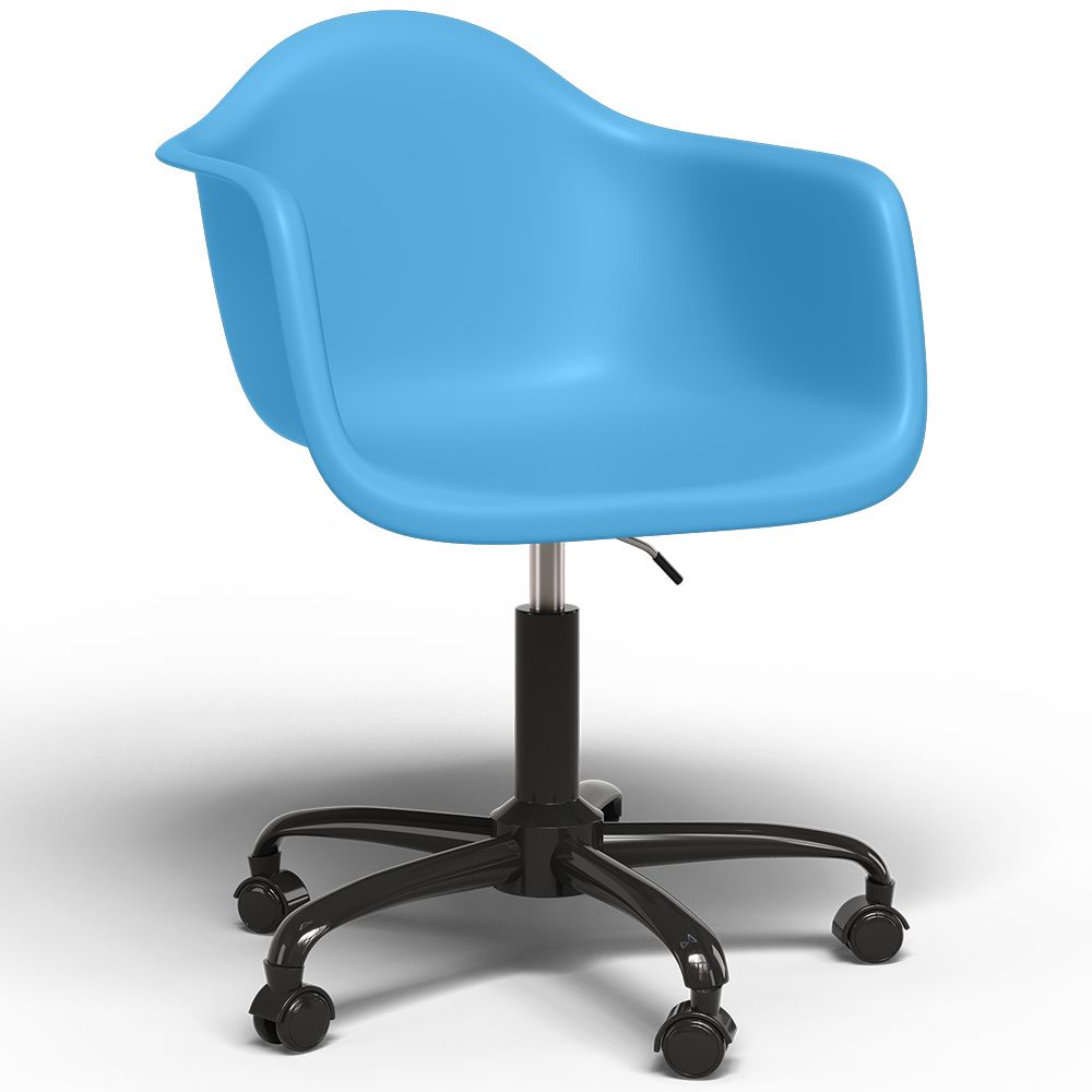 Silla De Oficina Con Reposabrazos - Silla De Escritorio Con Ruedas - Weston Estructura Negra image 8