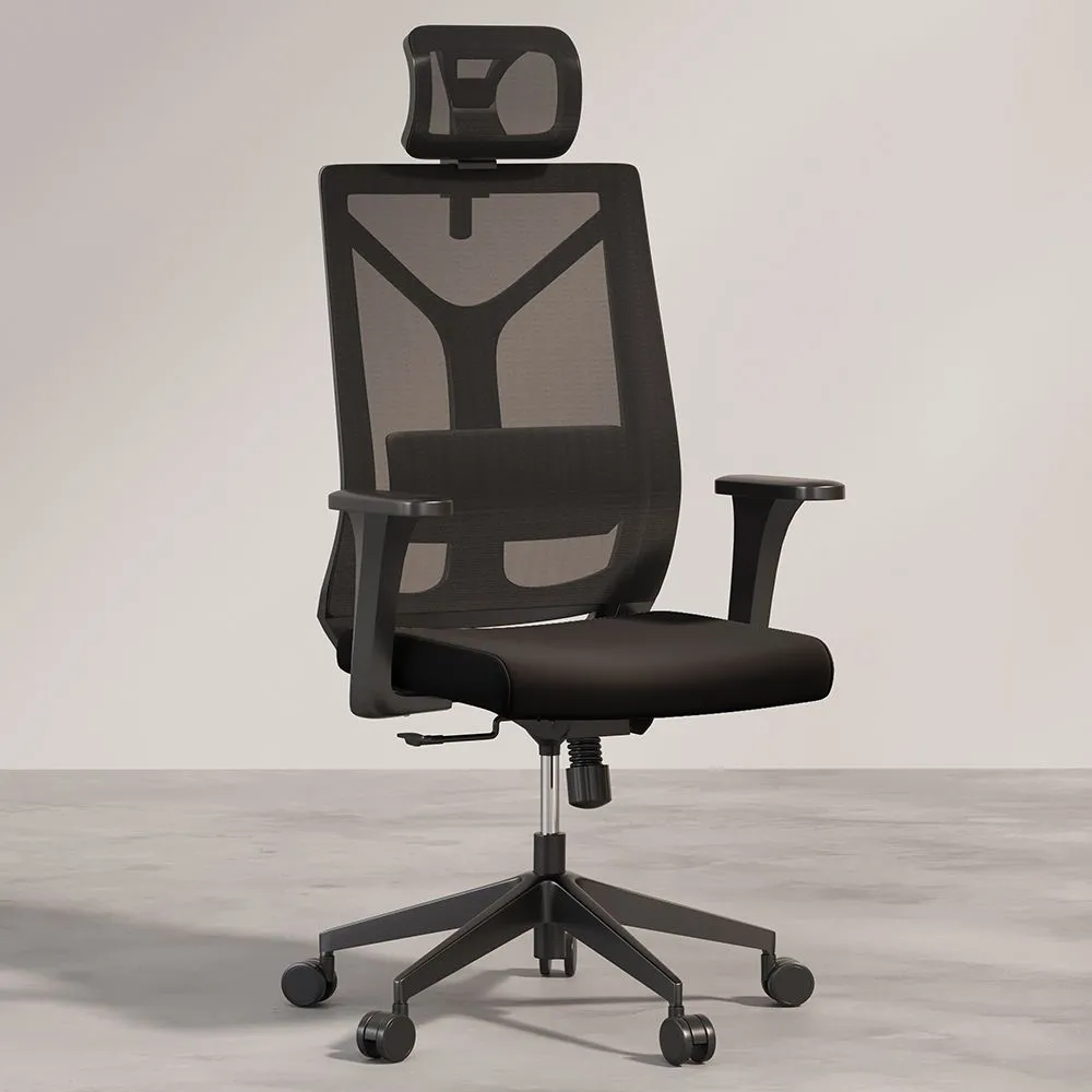 Silla de Oficina Ergonomica con Ruedas y Reposabrazos - Pebbles image 8