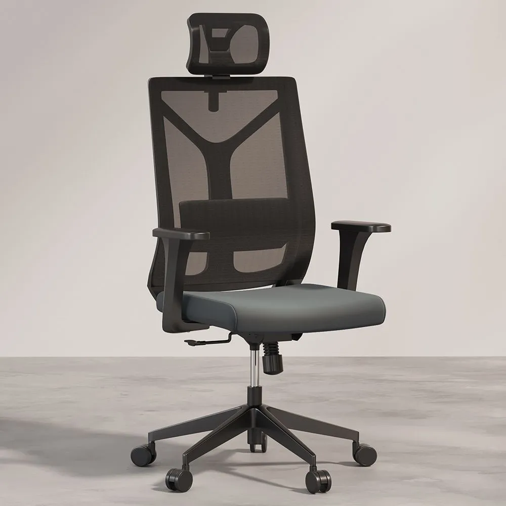 Silla de Oficina Ergonomica con Ruedas y Reposabrazos - Pebbles image 8