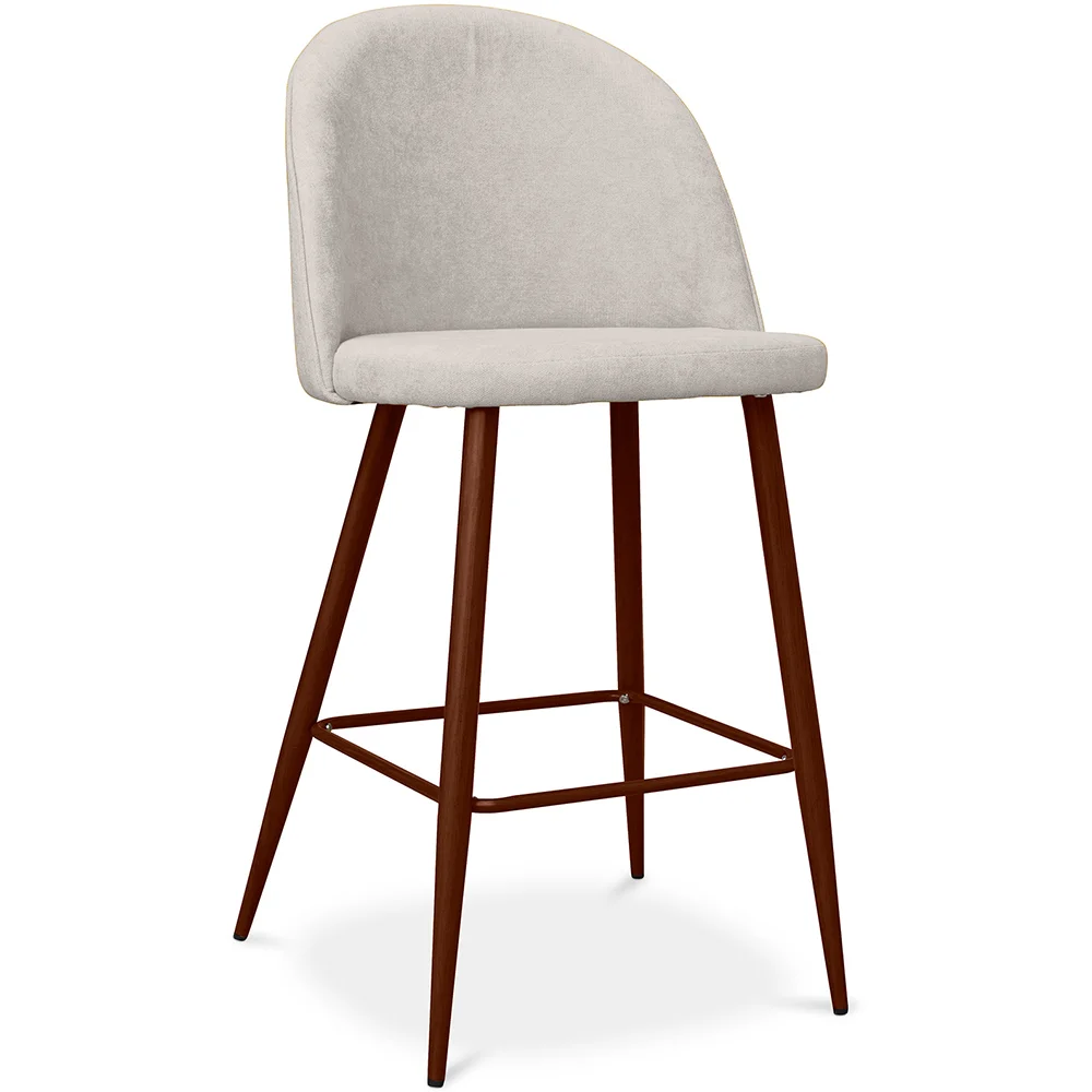 Taburete Tapizado en Tela - Diseño Escandinavo - 66cm- Evelyne  image 8