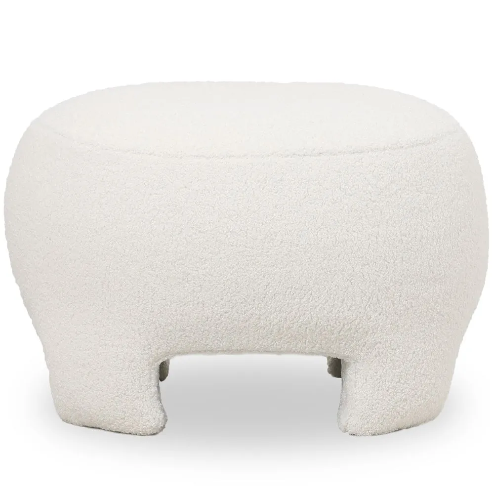 Reposapiés Tapizado - Pouf en Tela Bouclé - Magnolia image 8
