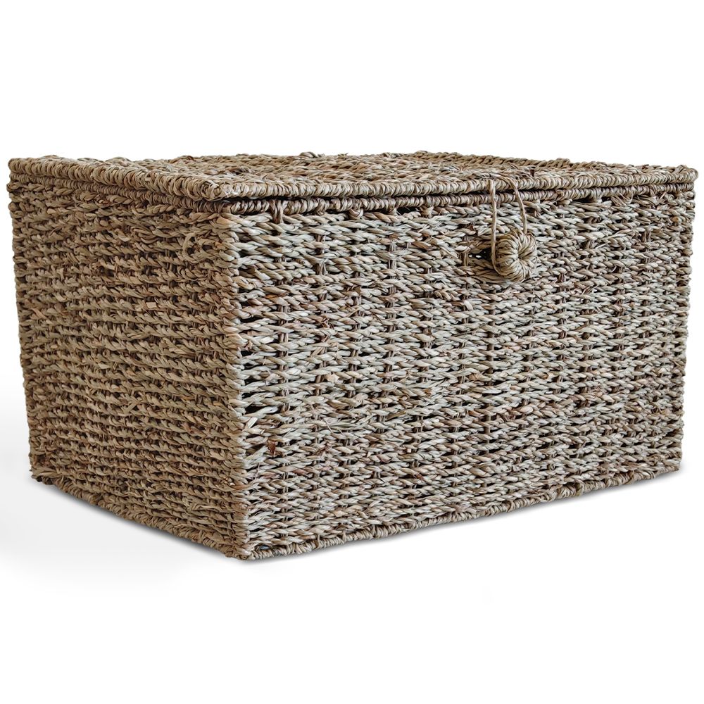Cesta de Fibra Natural con Tapa - 40x30CM - Baulera image 8
