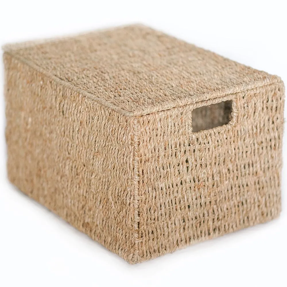 Cesta de Fibra Natural con Tapa - 40x30CM - Maracay image 8