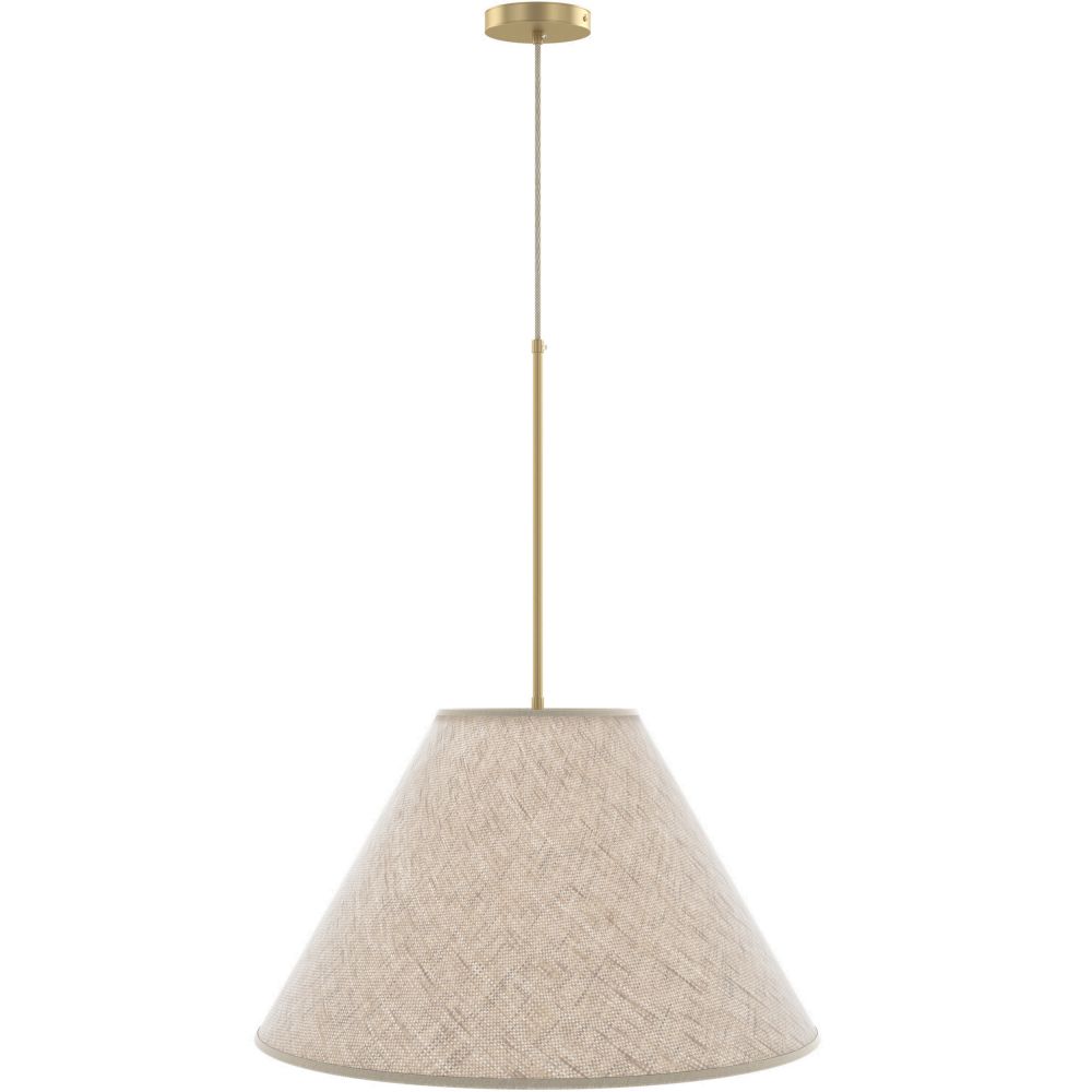 Lámpara de Techo Colgante con Pantalla de Tela Beige - Fula image 8