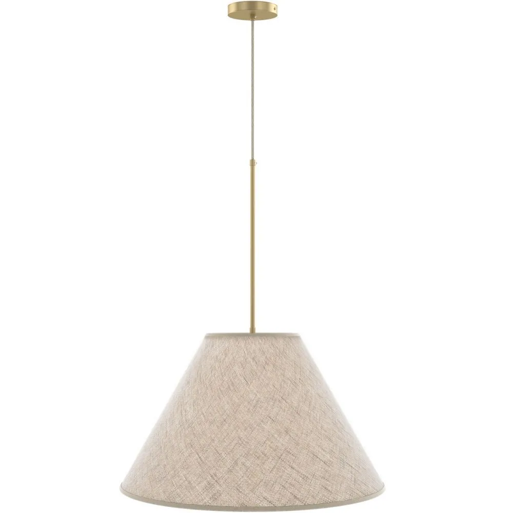 Lámpara de Techo Colgante con Pantalla de Tela Beige - Fula image 8