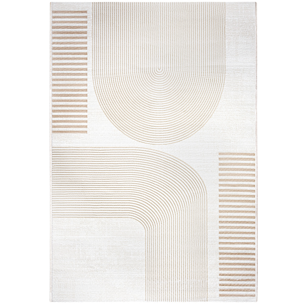 Alfombra Grande de Diseño Contemporáneo y Moderno - Beige (290x200 cm) - Rya image 8