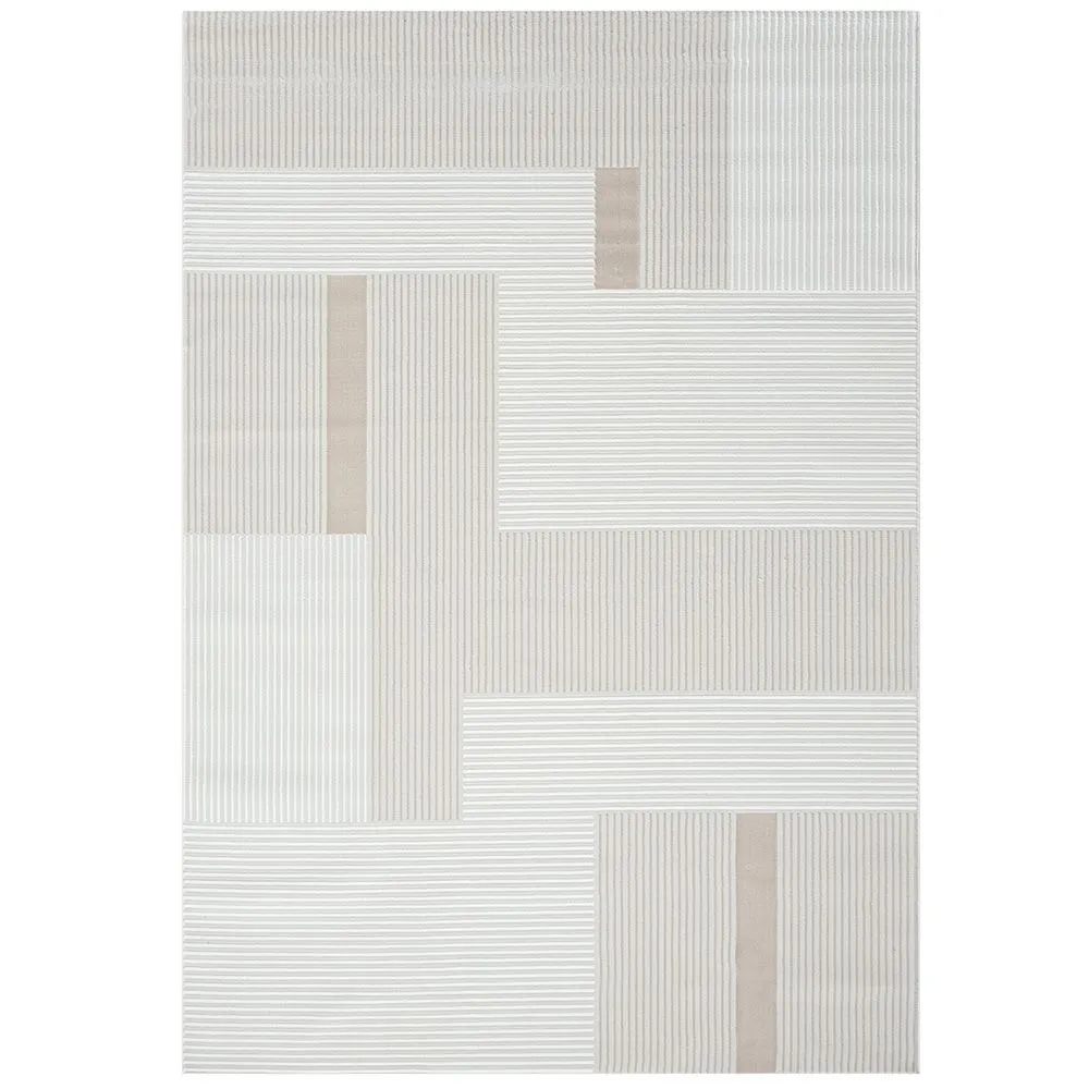 Alfombra Grande de Diseño Contemporáneo y Moderno - Beige (290x200 cm) - Qara image 8
