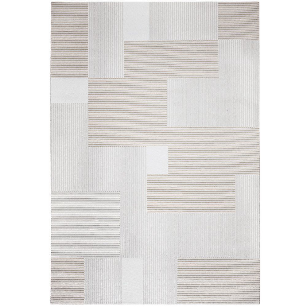 Alfombra Grande de Diseño Contemporáneo y Moderno - Beige (290x200 cm) - Debra image 8