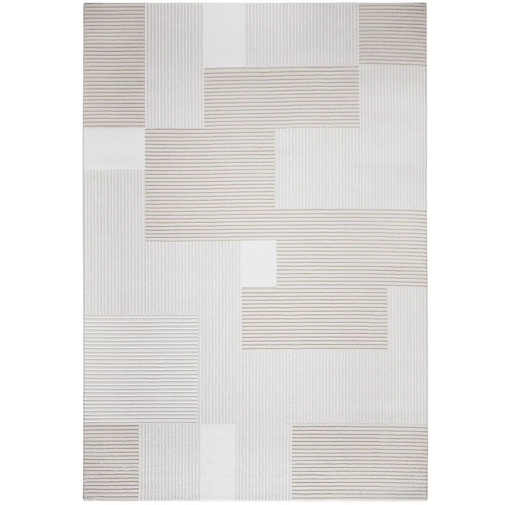 Alfombra Grande de Diseño Contemporáneo y Moderno - Beige (290x200 cm) - Debra image 8