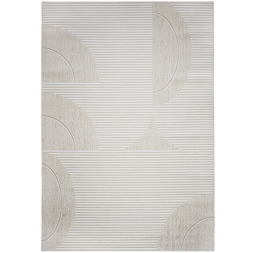 Alfombra Grande de Diseño Contemporáneo y Moderno - Beige (290x200 cm) - Urma image 8