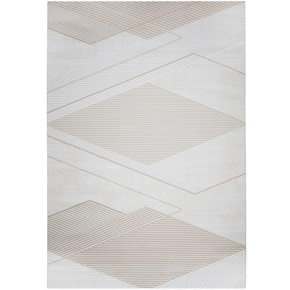 Alfombra Grande de Diseño Contemporáneo y Moderno - Beige (290x200 cm) - Utana image 8