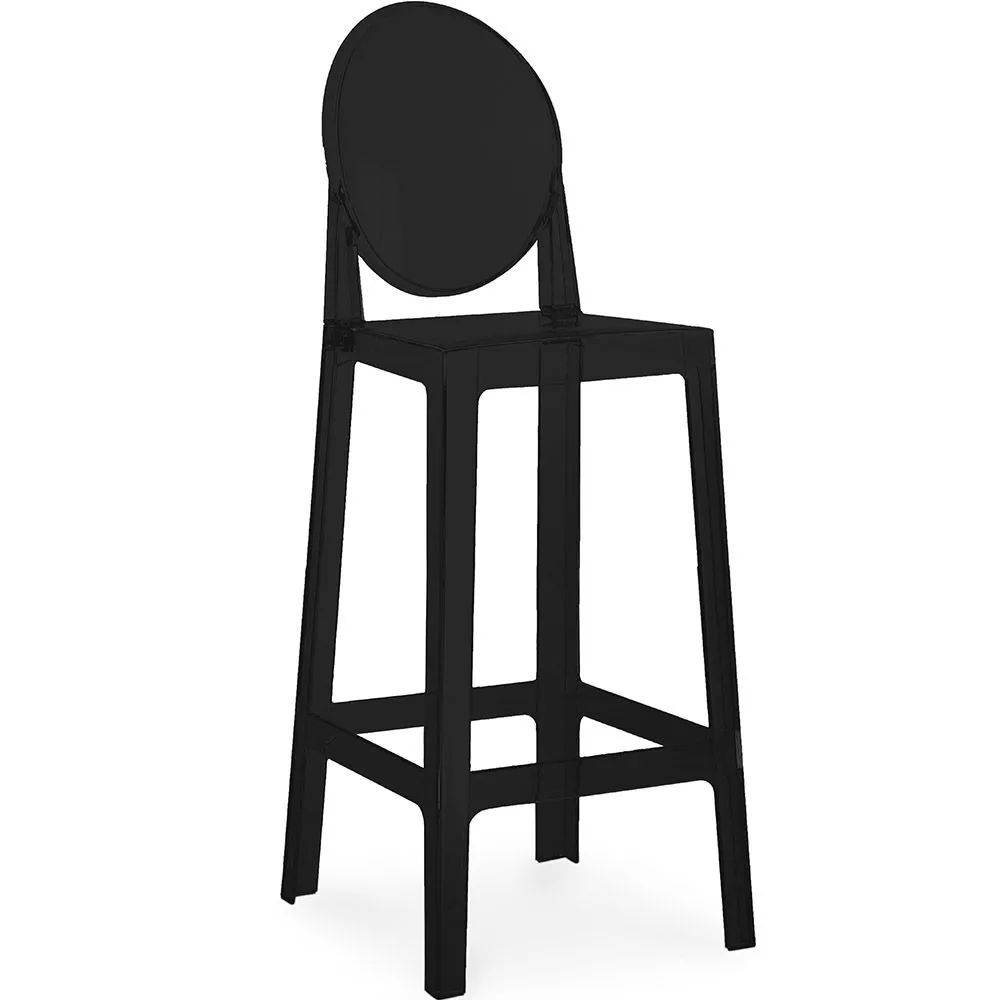 Taburete con Respaldo - Diseño Transparente - 75cm - Victoria Queen image 8