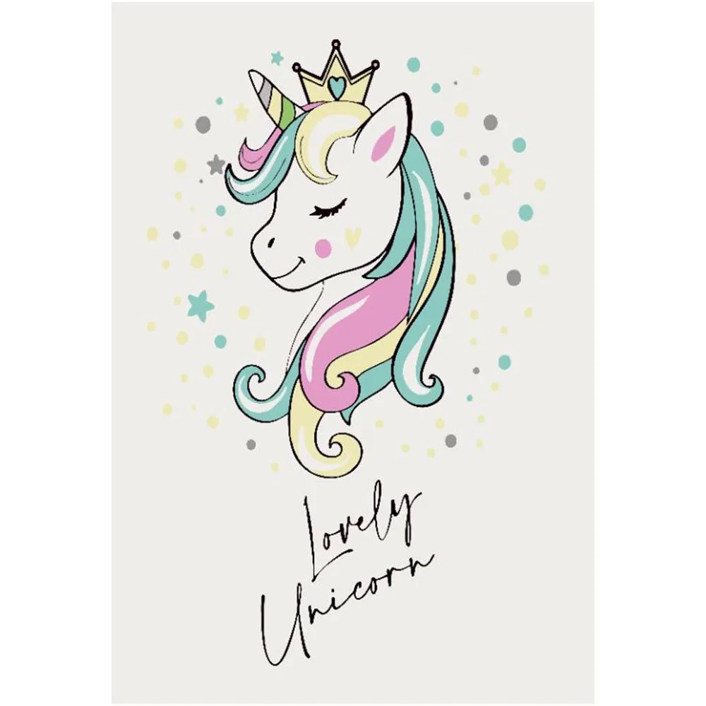 Alfombra Grande Infantil con Diseño de Unicornio - Multicolor (290x200 cm) - Style image 8