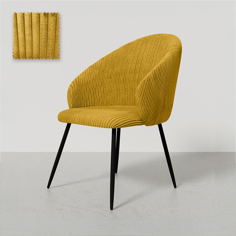 Silla de Comedor Tapizada en Pana - Brugges image 8