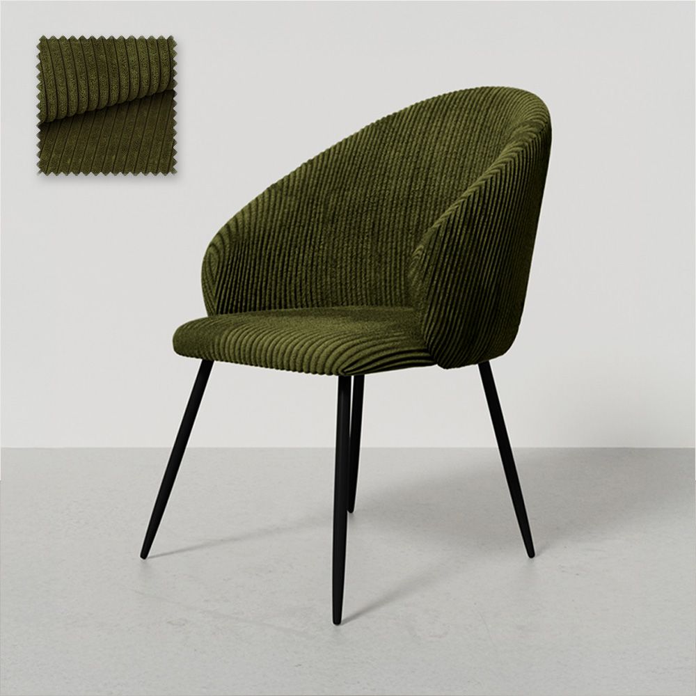 Silla de Comedor Tapizada en Pana - Brugges image 8