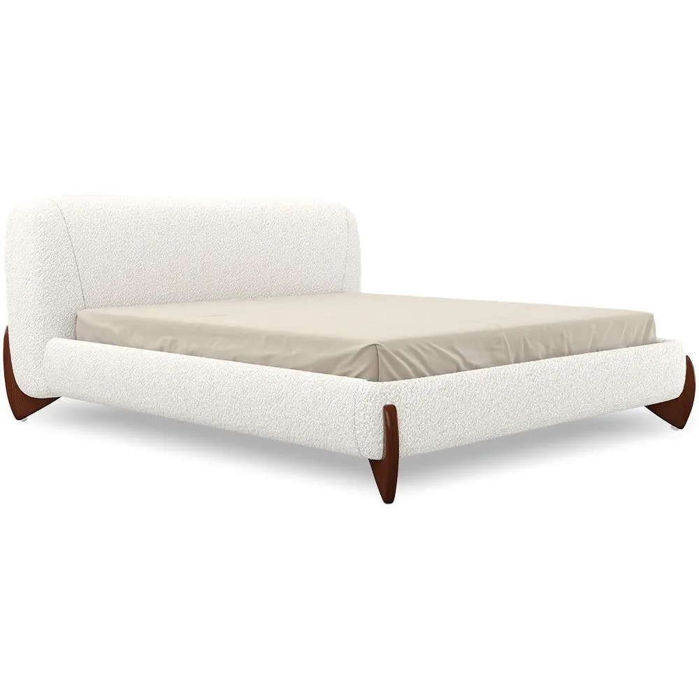 Cama de matrimonio 160x200 CM - Tapizado en Tela Bouclé - Dream image 8