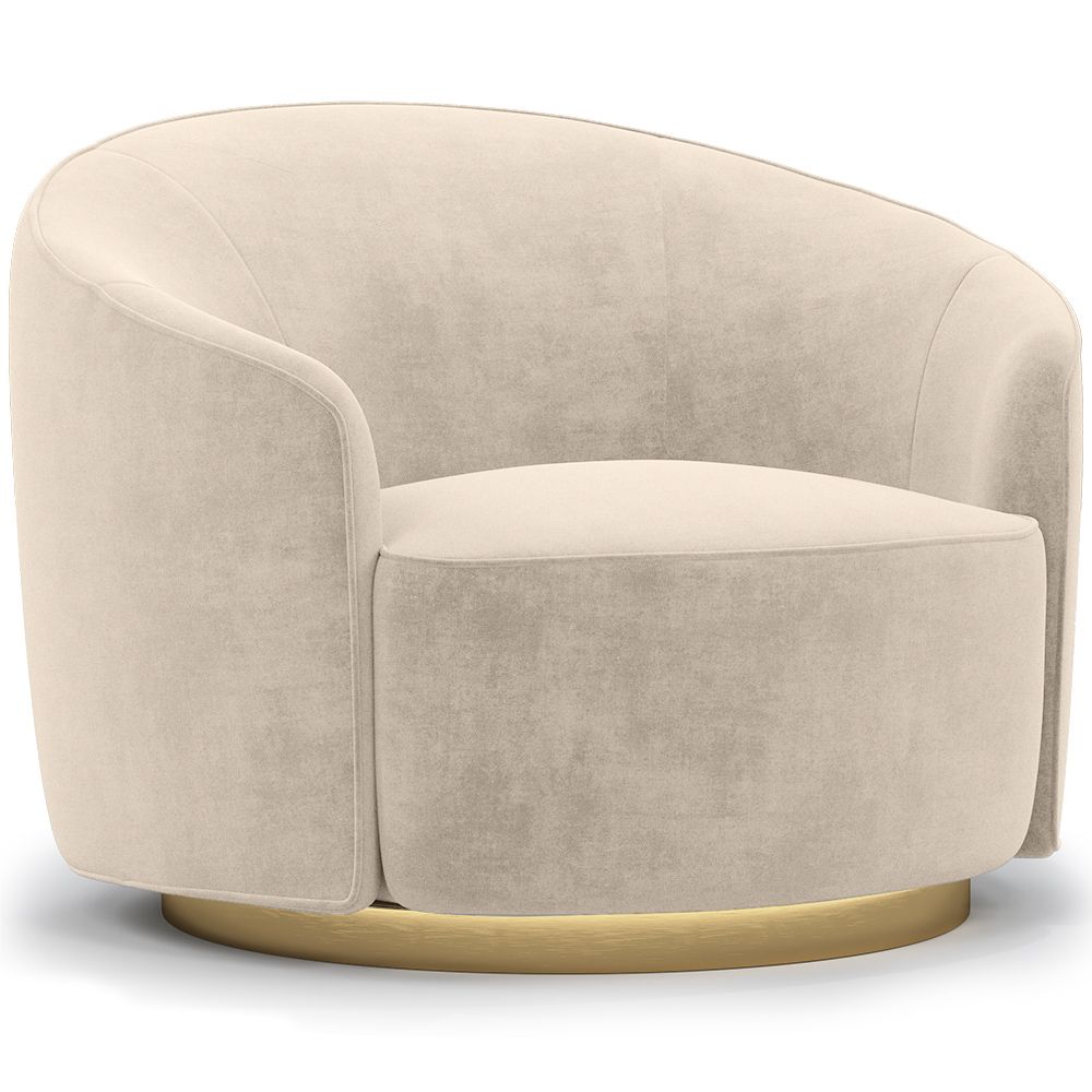 Sillón de Diseño Curvo - Tapizado en Terciopelo - Herina image 8