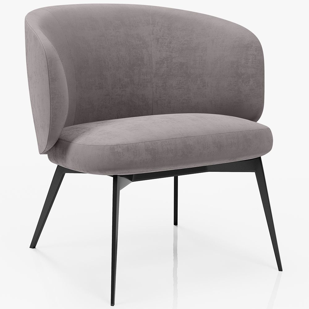 Sillón de Diseño Curvo Tapizado Estilo Contemporáneo - Opreh image 8
