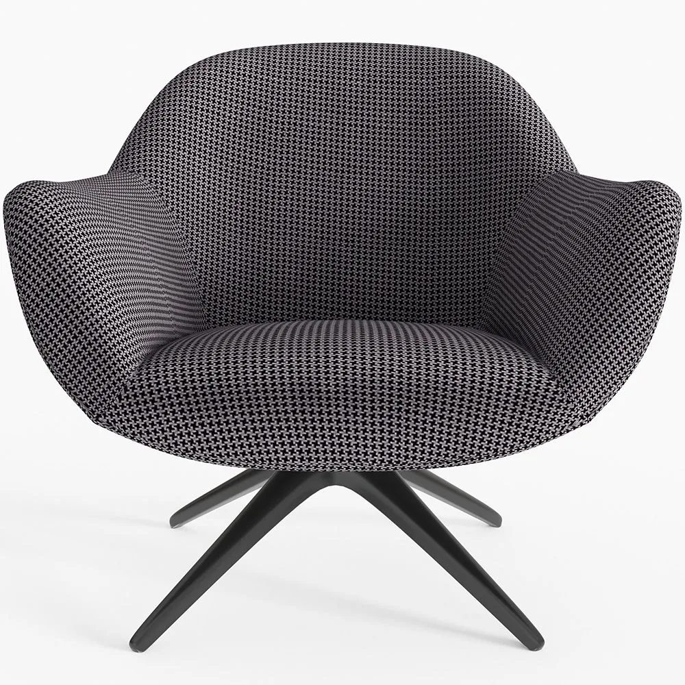   Sillón Tapizado Diseño Curvo Estilo Contemporáneo - Mirrel image 8