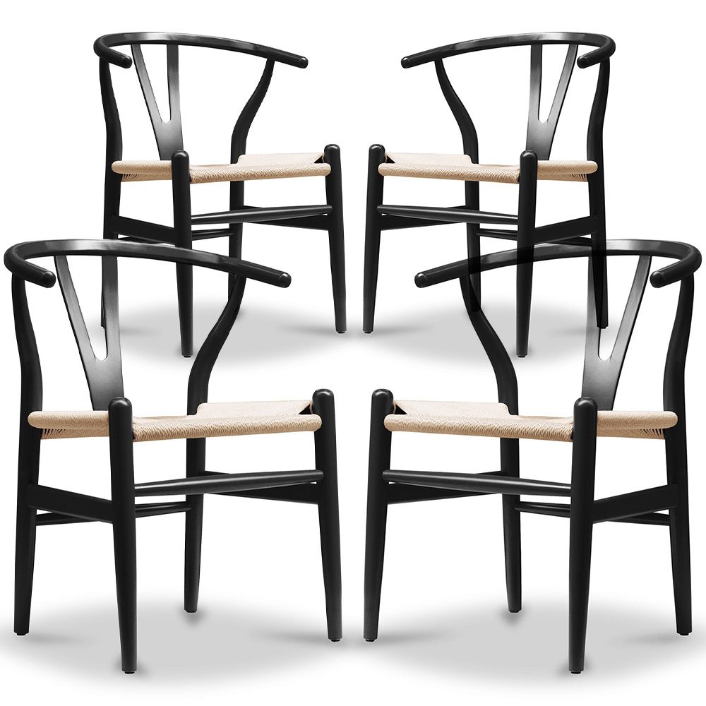 Pack de 4 Sillas de Comedor de Madera - Estilo Escandinavo - Wish image 8