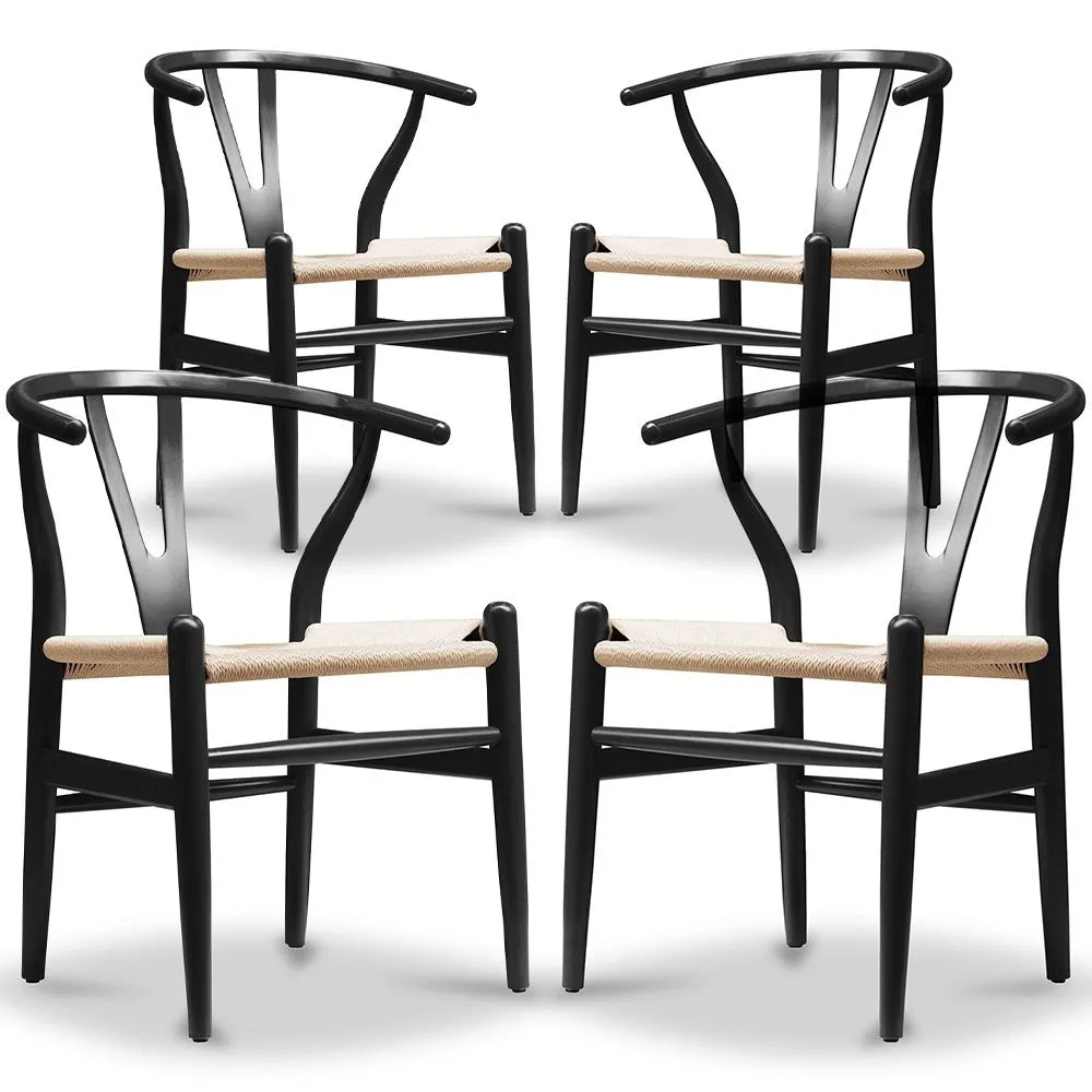 Pack de 4 Sillas de Comedor de Madera - Estilo Escandinavo - Wish image 8