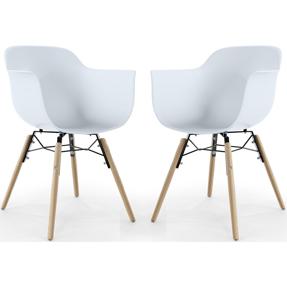 Silla de Comedor - Diseño Escandinavo - Patas de Madera - Pack de 2 - Nordika image 8