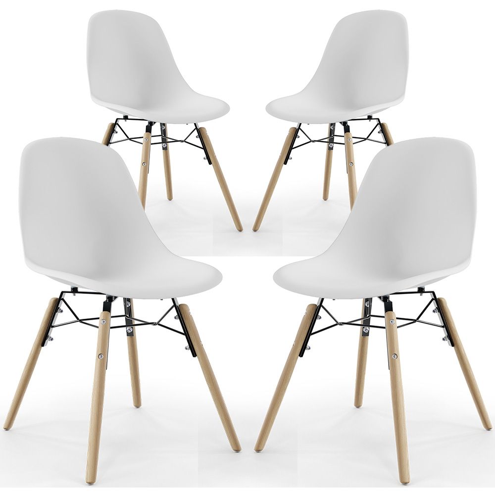 Silla de Comedor - Diseño Escandinavo - Patas de Madera - Pack de 4 - Skögur image 8