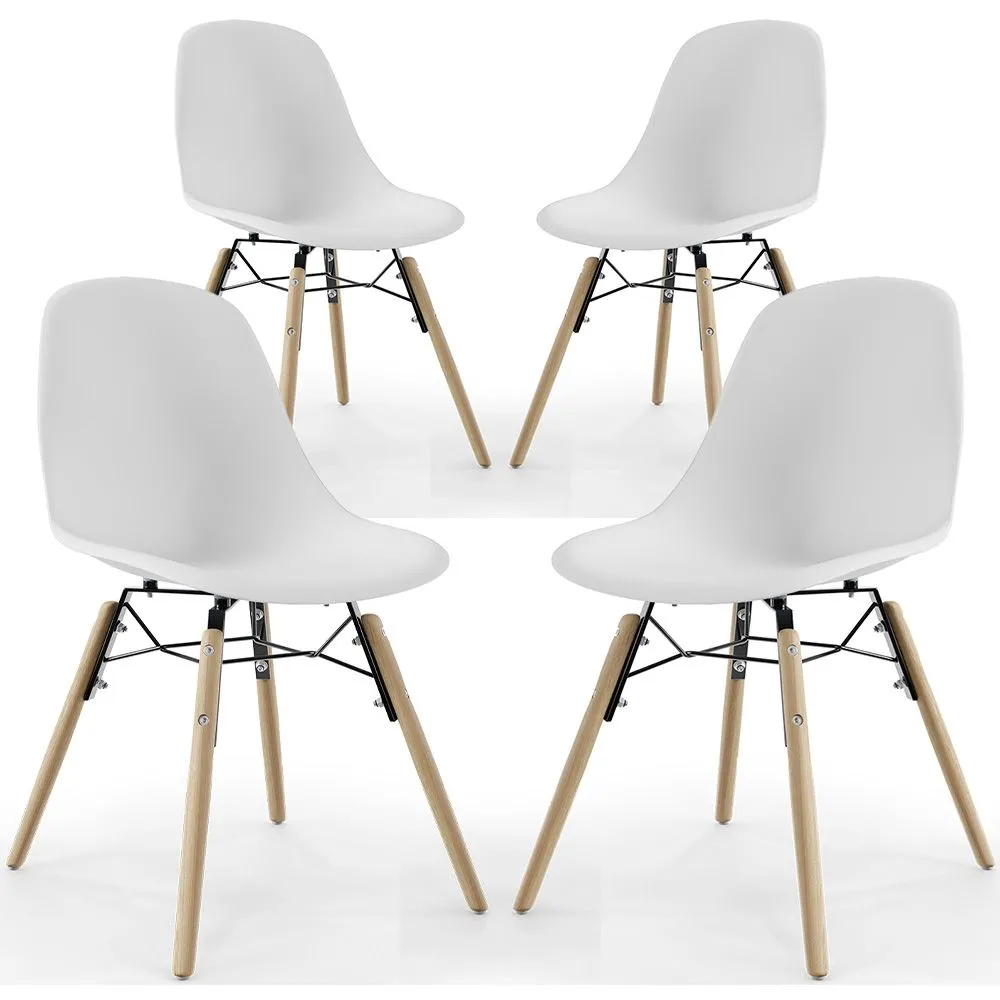 Silla de Comedor - Diseño Escandinavo - Patas de Madera - Pack de 4 - Skögur image 8