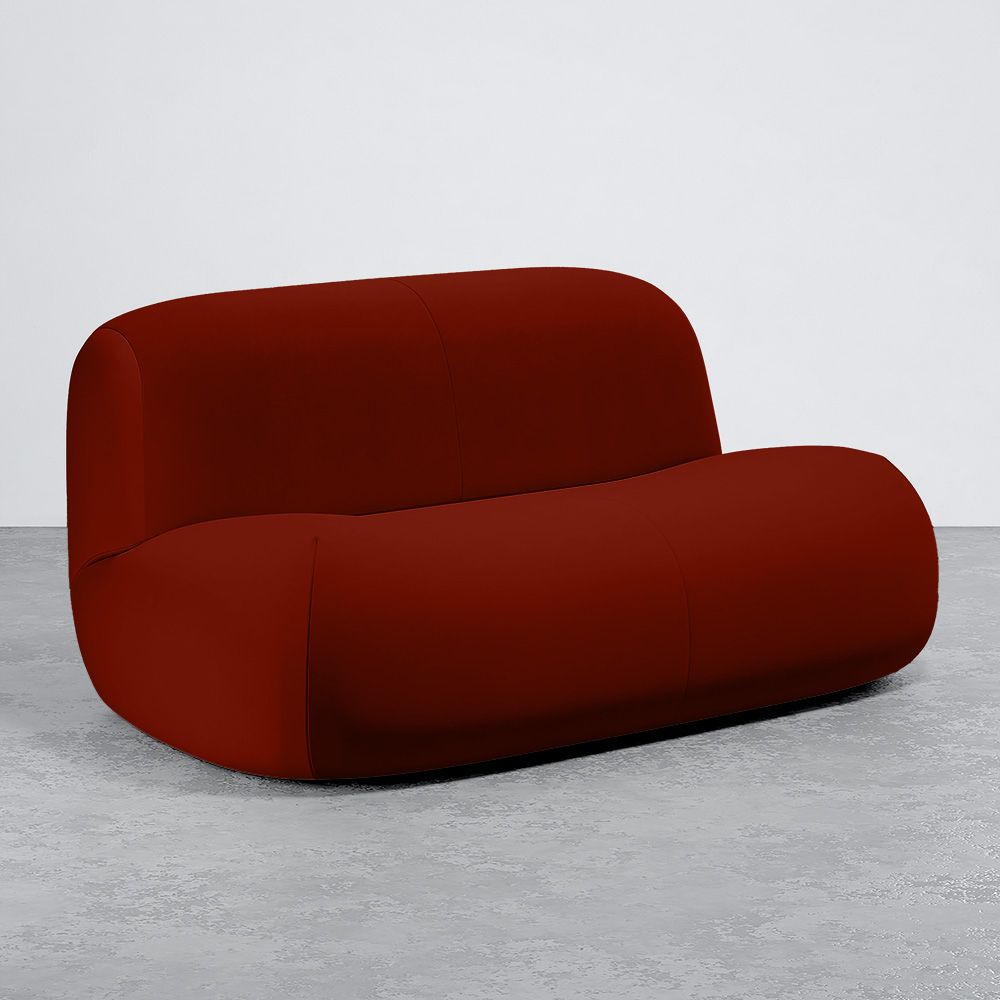 Sofá Moderno Minimalista Diseño Curvo Tapizado Terciopelo - Comodidad y Estilo Contemporáneo - Büba image 8