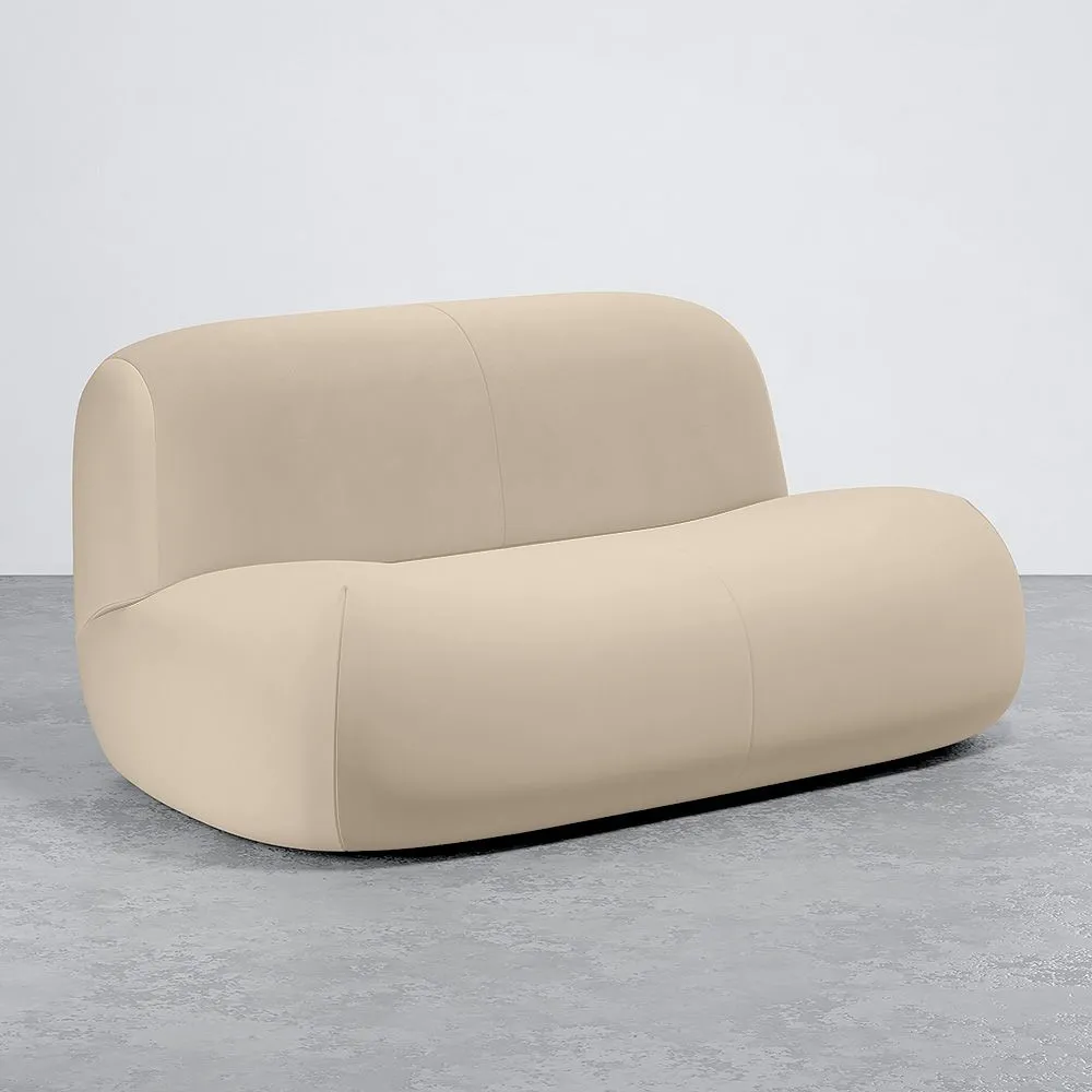 Sofá Moderno Minimalista Diseño Curvo Tapizado Terciopelo - Comodidad y Estilo Contemporáneo - Büba image 8