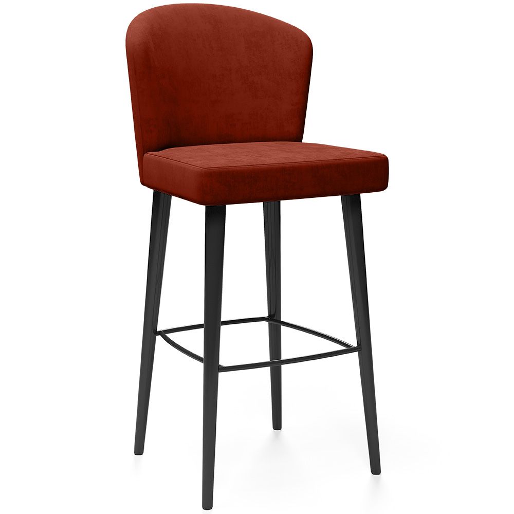 Taburete de Bar Tapizado en Terciopelo - Diseño Moderno y Premium para Restaurantes, Hoteles y Hogares - Velvet Icon image 8
