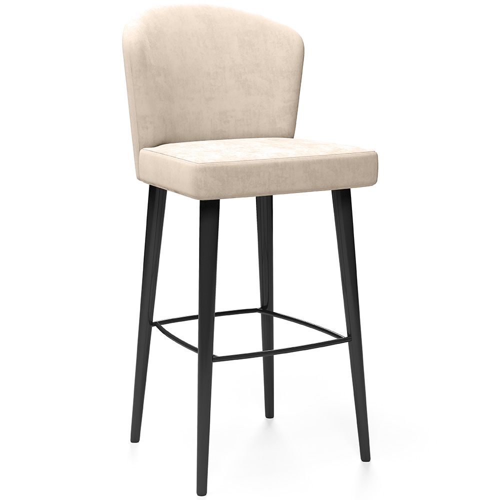 Taburete de Bar Tapizado en Terciopelo - Diseño Moderno y Premium para Restaurantes, Hoteles y Hogares - Velvet Icon image 8