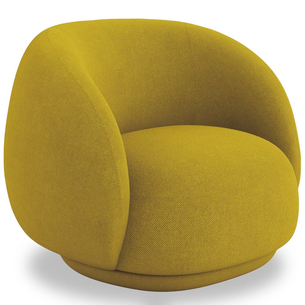 Sillón Tapizado de Diseño Envolvente - Estilo Curvo Moderno - Bobby image 8